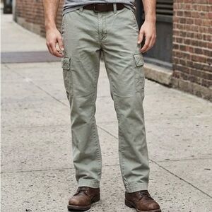 Gap Sage Green Olive Cargo Pants Straight Leg Utilitarian Gorpcore Multi-Pocket